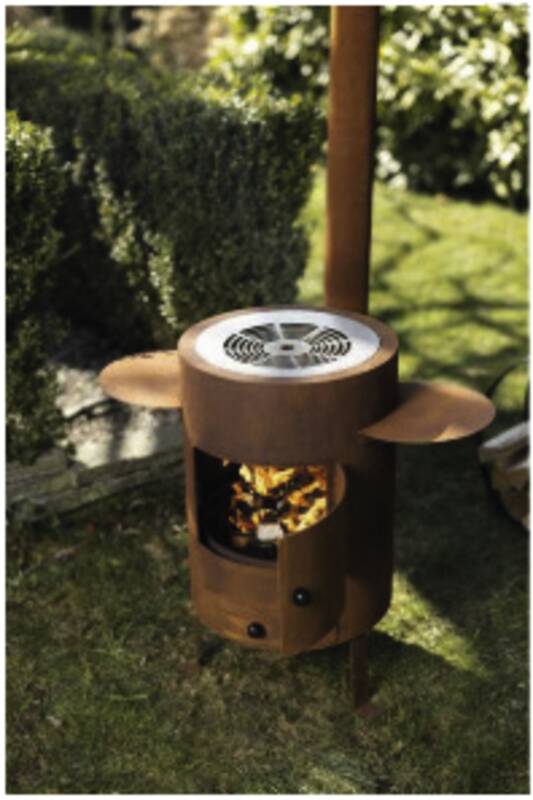 Outdoor- und Fondue Ofen Deluxe rost