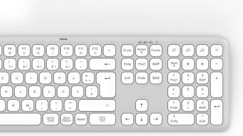 77173064 Multi-Device-Tastatur WK-550, Weiss
