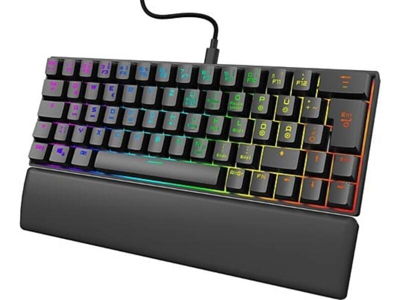 77217828 Exodus 760 Mechanical Mini, Rote Switches, Schwarz