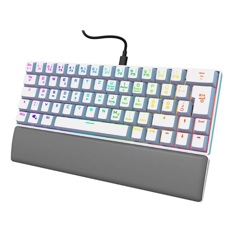 77217829 Exodus 760 Mechanical Mini, Rote Switches, Weiss