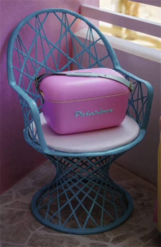 Retro Cooler Bubblegum Pink - Cyan 12l