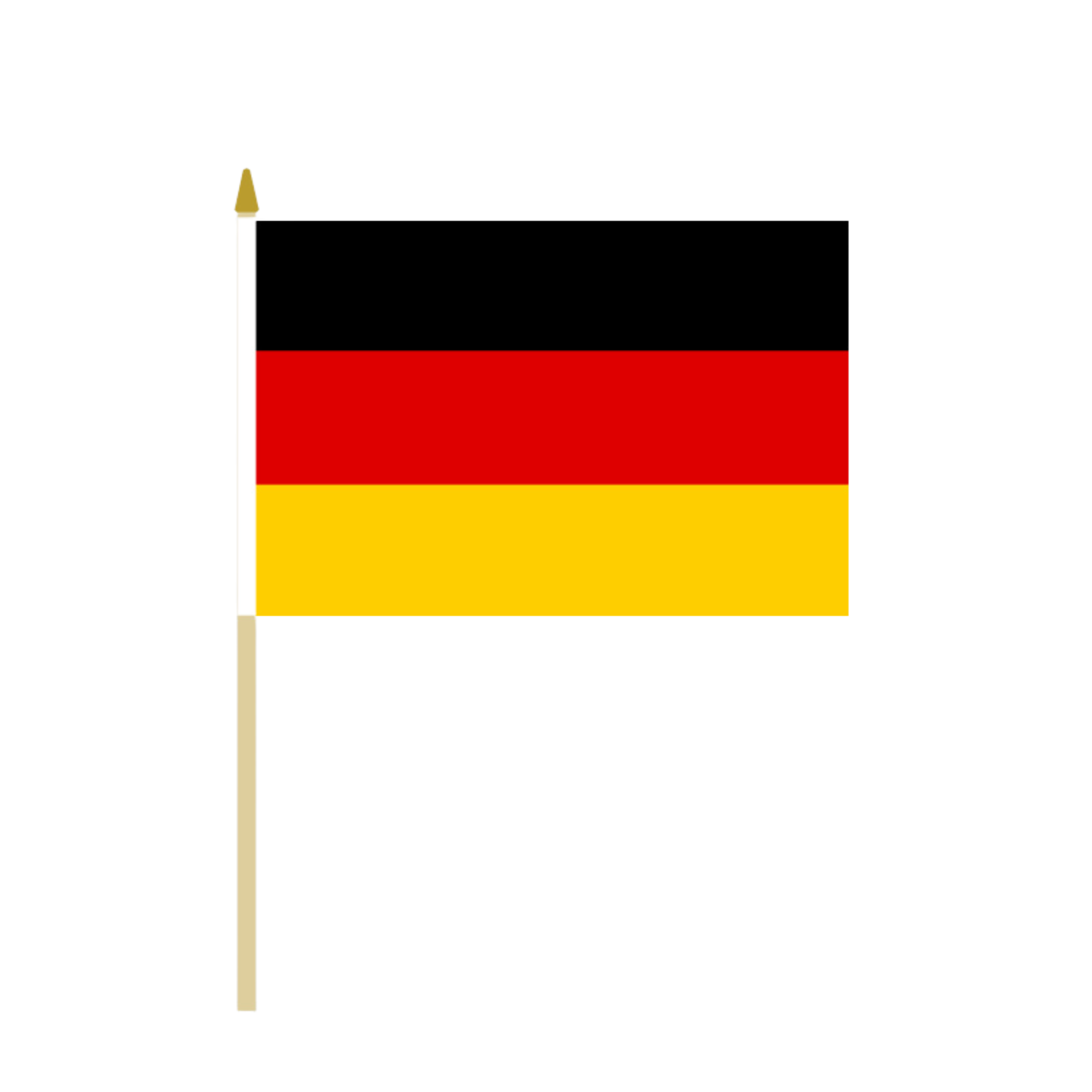 Fahne, Polyester, Holzstiel, 30 x 45 cm