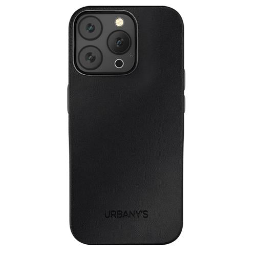 iPhone 16 Pro, Veganes Leder, Schwarz