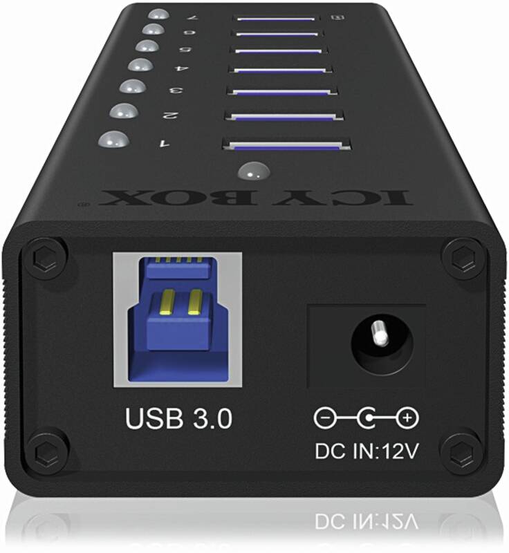 IB-AC618 ICY 7-Port USB 3.0 Hub mit USB Ladeport