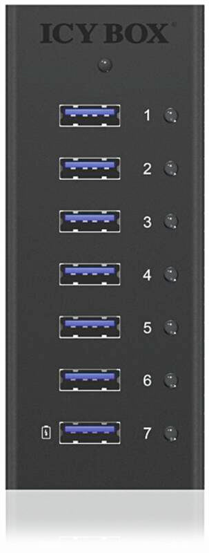 IB-AC618 ICY 7-Port USB 3.0 Hub mit USB Ladeport