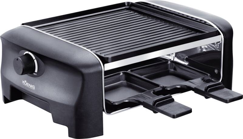 Raclette Gourmet Grill und Stein 4er