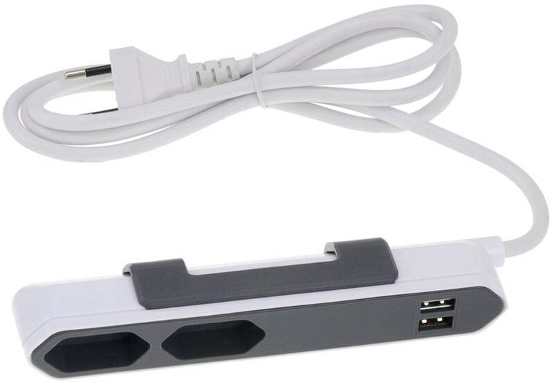 PowerBar 2x USB 2.1A + 2x Typ 13 1.5m