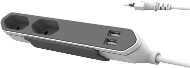 PowerBar 2x USB 2.1A + 2x Typ 13 1.5m