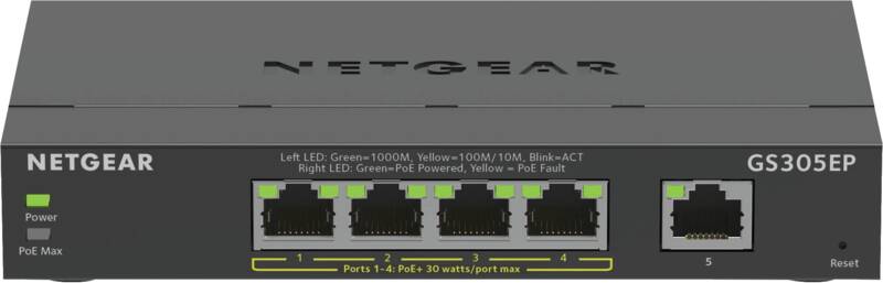 GS305EP-100PES 5 Port PoE+ Switch