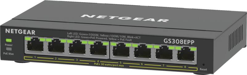 GS308EPP-100PES 8 Port PoE+ Switch