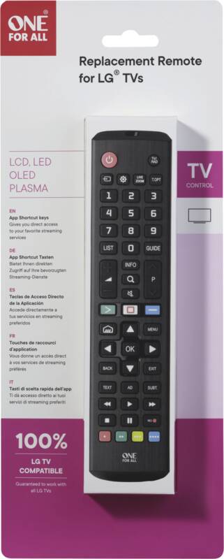 URC4911 - Ersatzfernbedienung LG 2.0