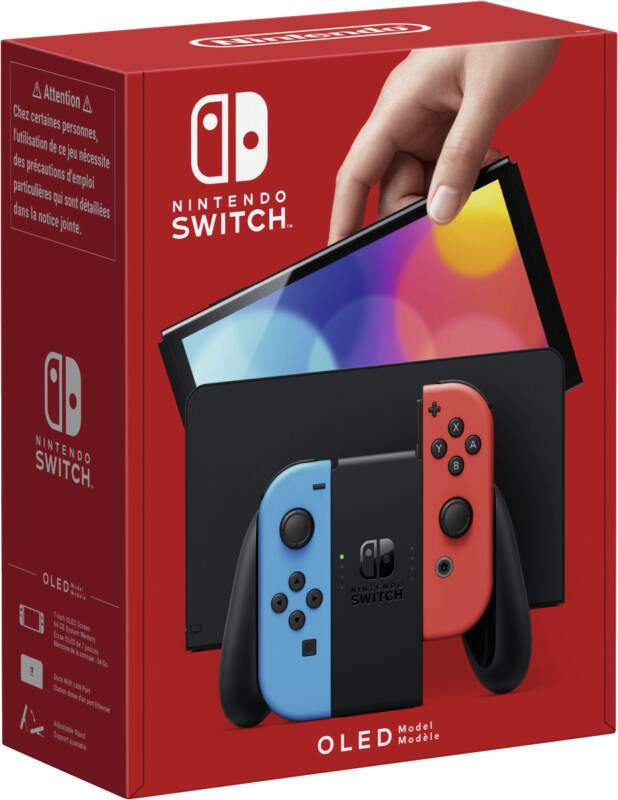 Nintendo Switch (OLED-Modell) Neon-Rot/Neon-Blau