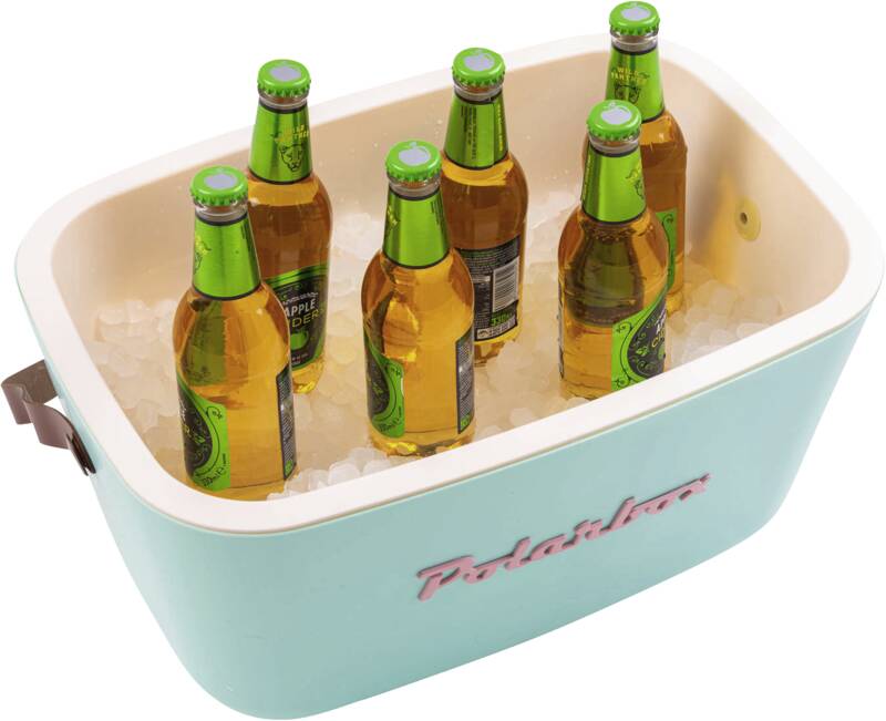 Polarbox Retro Cooler cyan 20l