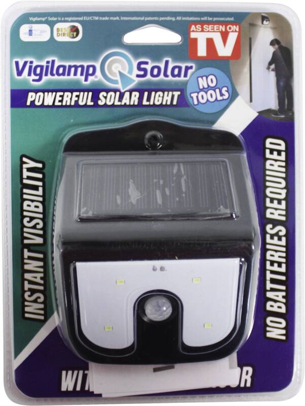 VIGILAMP SOLAR - Sonnenenergie-Leuchte mit Bewegunssensor