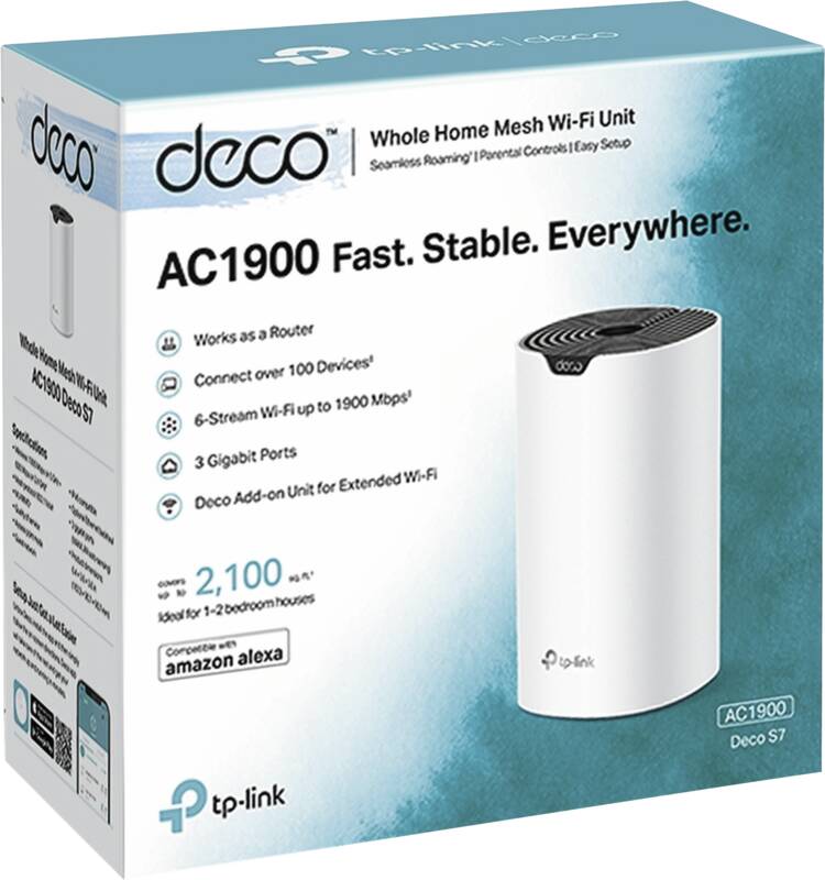 Deco S7 AC1900 Mesh-Wi-Fi-System (3er-Pack)