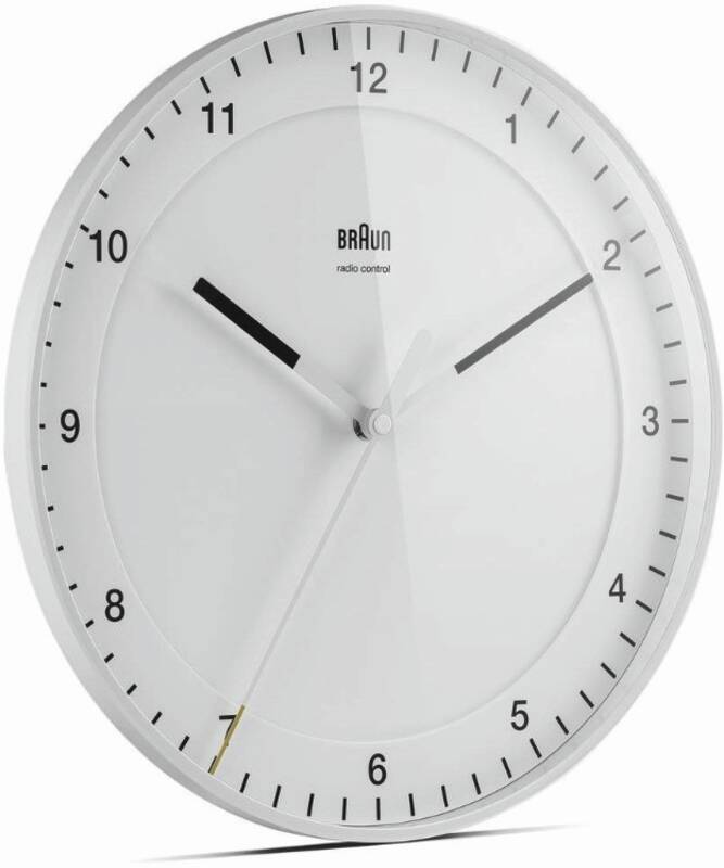 BC17W-DCF Klassische Analog Wanduhr mit Schleppzeiger, 30 cm