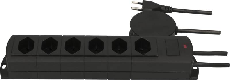 Steckdosenleiste Prime Line 6x Typ 13 ext. Schalter Magnet