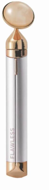 2-536834 Contour Gesichtsroller Rosenquartz White