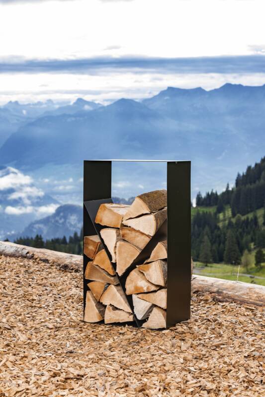 Kaminholzregal Avantgarde, Stahl