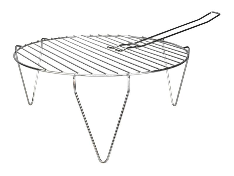Feuerschalen-Grill inkl. Zange, Ø 45 cm, Edelstahl