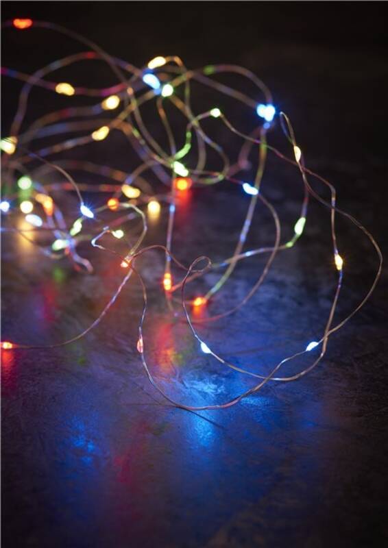 LIGHT CHAIN W/40MINI LED W/TIMER W/BATTERY BOX