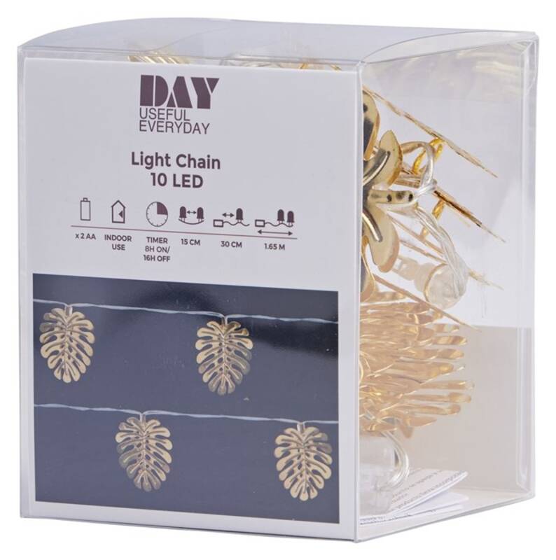 LIGHT CHAIN W/10LED W/TIMER WITH BATTERY BOX