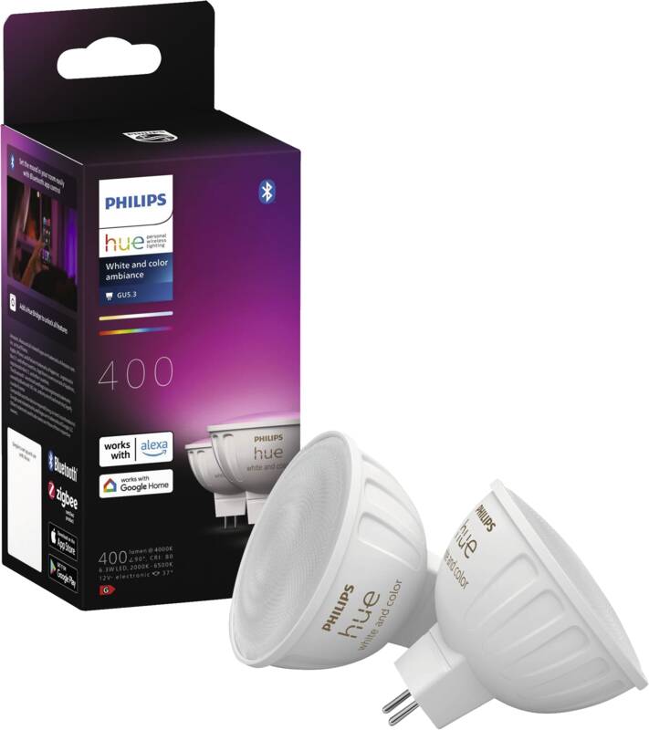Hue White & Color Ambiance MR16 2er