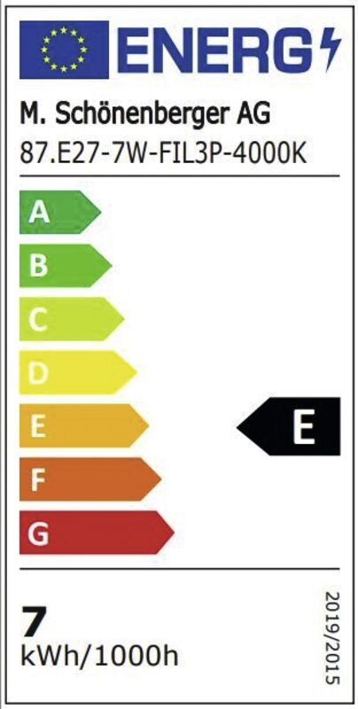 7W Filament 3er-Pack , E27, A60, kaltweiss 1421099     76114