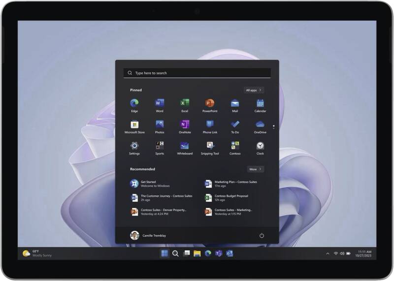 Surface Go 4 Business (Intel N, 8 GB, 256 GB eMMC, W11P)