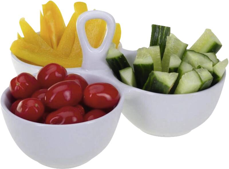 Saucen und Snackschale Trio Hole