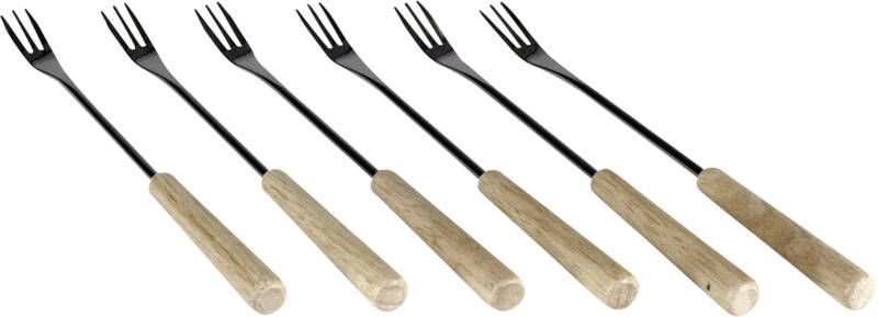 Käsefondue Gabeln Modern Holzlook