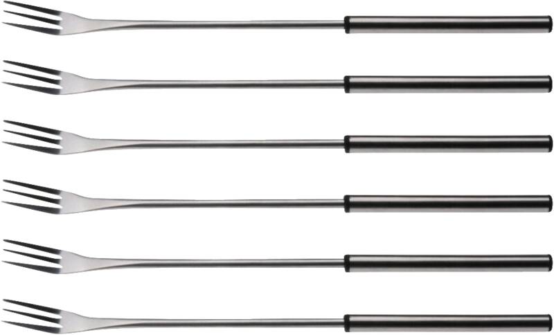 Käsefondue Gabeln Chrom  Edelstahlgriff