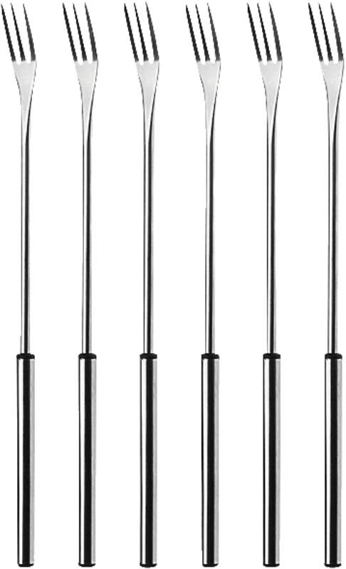 Käsefondue Gabeln Chrom  Edelstahlgriff