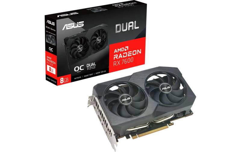 ROG Dual Radeon RX 7600 OC V2 8 GB