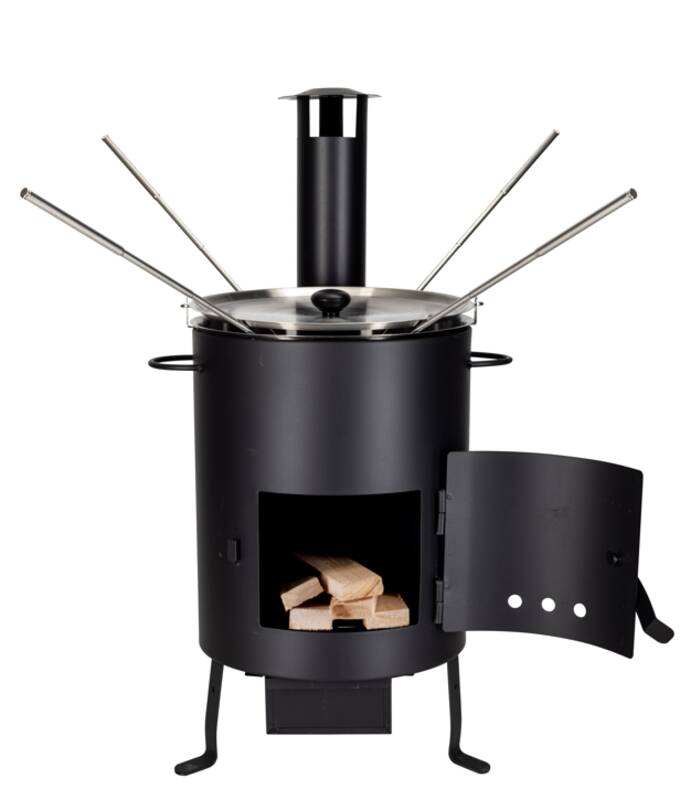 Fondue- und Grillofen "Gusto", mit Deckel