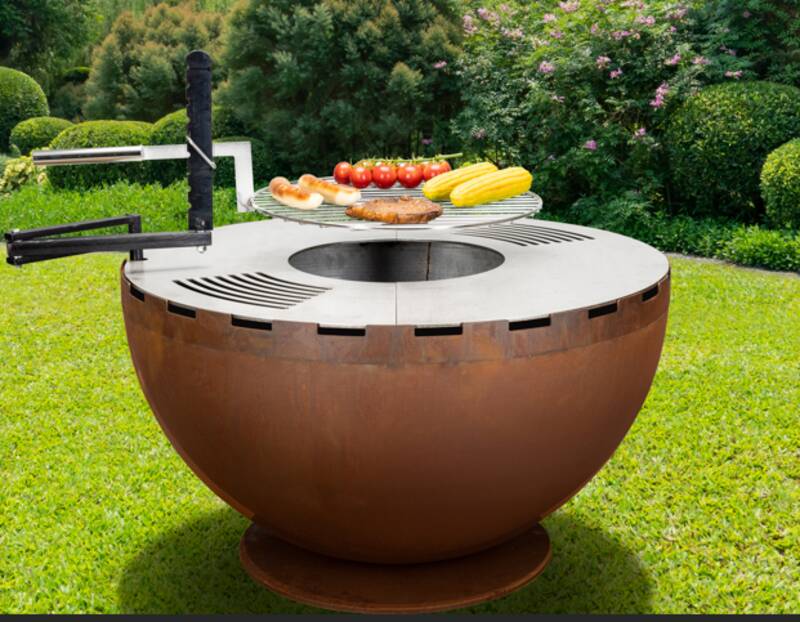 Firebowl 80, gerostet, Ø 80 cm