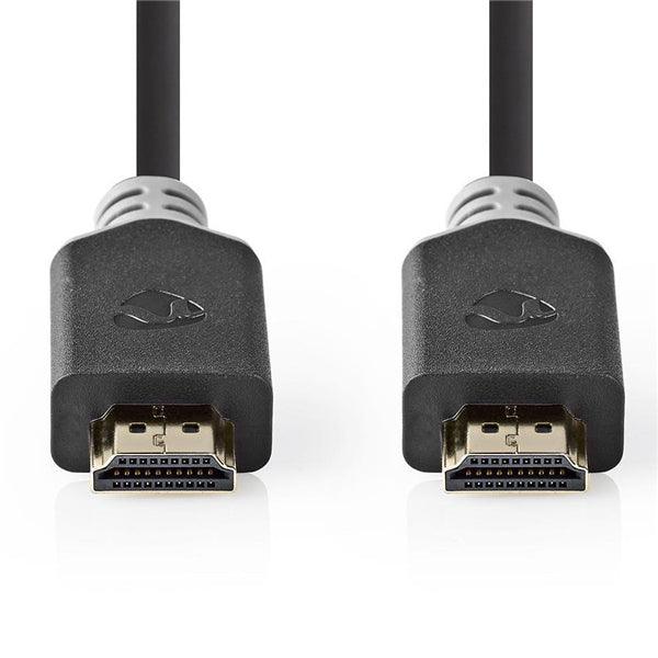Premium High Speed ??HDMI  Kabel mit Ethernet | HDMI Stecker | HDMI Stecker | 4K@60Hz | 18 Gbps | 2.00 m | Rund | PVC | Anthrazit | Box - handy.ch