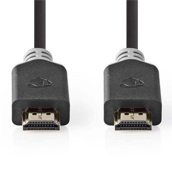 Premium High Speed ??HDMI  Kabel mit Ethernet | HDMI Stecker | HDMI Stecker | 4K@60Hz | 18 Gbps | 3.00 m | Rund | PVC | Anthrazit | Box - handy.ch