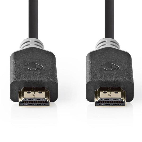Premium High Speed ??HDMI  Kabel mit Ethernet | HDMI Stecker | HDMI Stecker | 4K@60Hz | 18 Gbps | 5.00 m | Rund | PVC | Anthrazit | Box - handy.ch