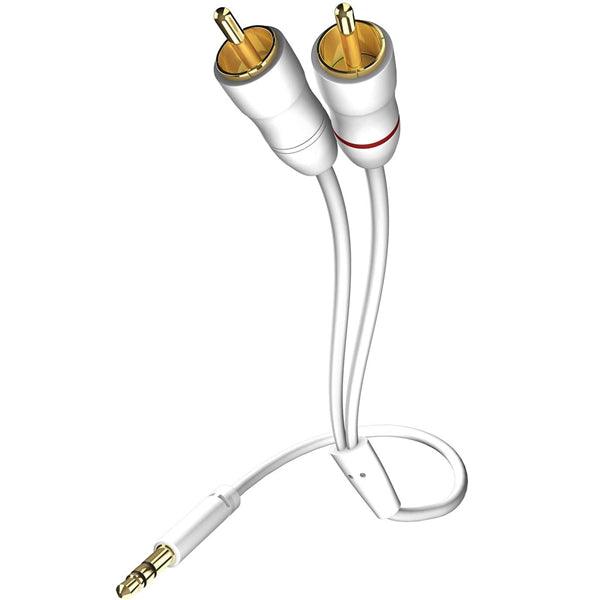 Star Audio Cable Klinke 3.5mm- RCA 0.75m weiss - handy.ch