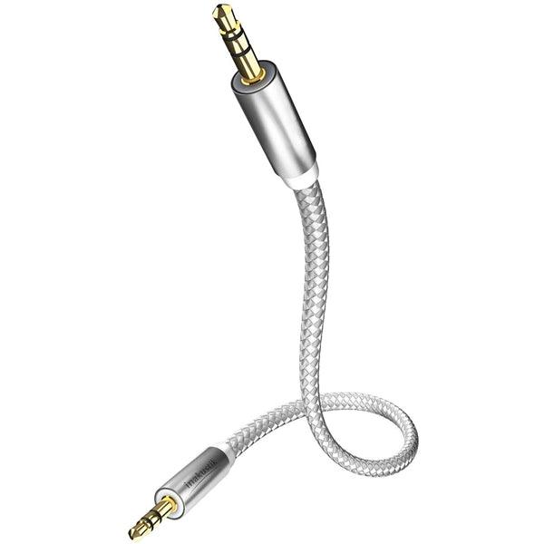 Premium Audio Cable 3.5mm Klinke- 3.5 mm Klinke 0.75m weiss/silber - handy.ch