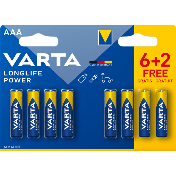 Alkaline Batterie AAA | 1.5 V DC | 8-Werbeblister - handy.ch