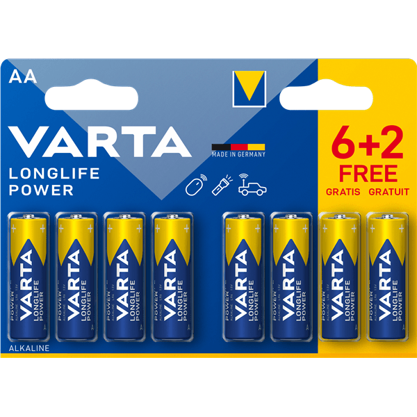 Alkaline Batterie AA | 1.5 V DC | 8-Werbeblister - handy.ch