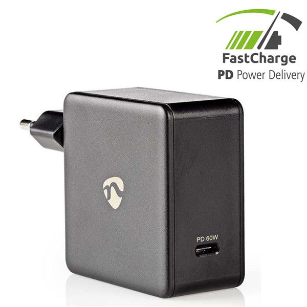 Netzladegerät | Schnellladefunktion | PD3.0 60W | 1x 3.0 A | Anzahl der Ausgänge: 1 | USB-C | Kein Kabel im Lieferumfang enthalten | 60 W | Automatische Spannungswahl - handy.ch