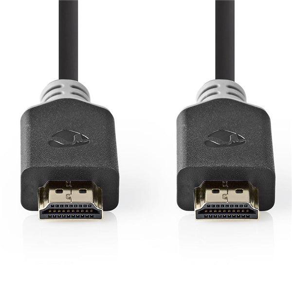 Premium High Speed ??HDMI  Kabel mit Ethernet | HDMI Stecker | HDMI Stecker | 4K@60Hz | 18 Gbps | 3.00 m | rund | PVC | Anthrazit | Plastikbeutel - handy.ch