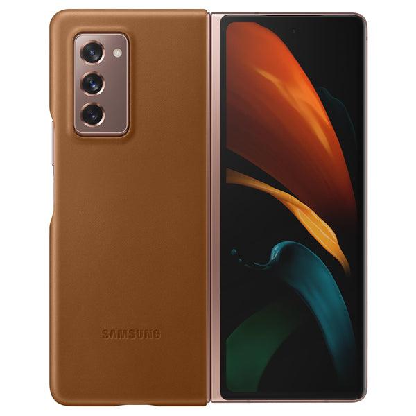 Galaxy Z Fold 2 Leather Cover braun - handy.ch