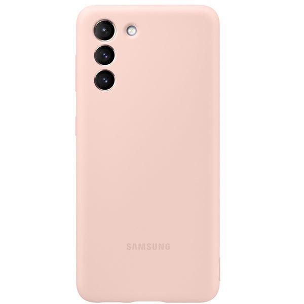 Galaxy S21 Silicone Cover pink - handy.ch