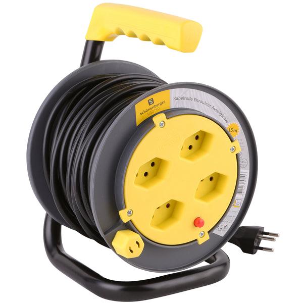 Kabelrolle 15m Color gelb - handy.ch