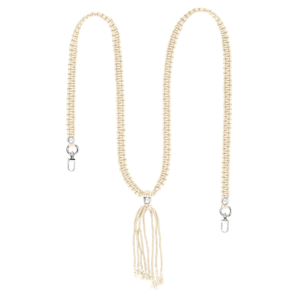 Kordel Marrakesch beige mit Silber-Applikationen - handy.ch