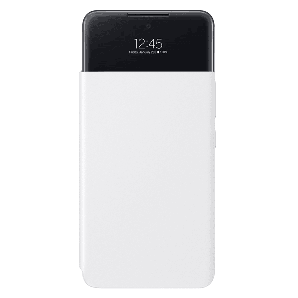 Galaxy A53 5G Smart S View Wallet Cover weiss - handy.ch
